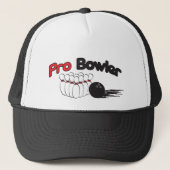 Pro Bowler Bowling 🎳 Pin and Ball Trucker Pet (Voorkant)
