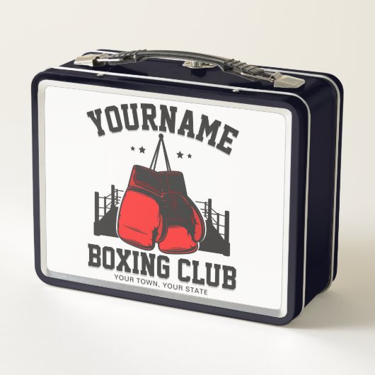 Pro Boxer ADD NAME Rode Handschoenen Boksen Ring T (Achterkant)