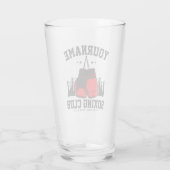 Pro Boxer ADD NAME Rode Handschoenen Boksen Ring T Glas (Achterkant)