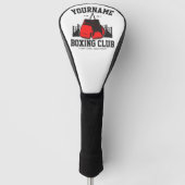 Pro Boxer ADD NAME Rode Handschoenen Boksen Ring T Golfheadcover (Voorkant)