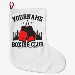 Pro Boxer ADD NAME Rode Handschoenen Boksen Ring T Grote Kerstsok