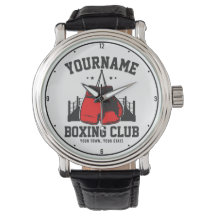 Pro Boxer ADD NAME Rode Handschoenen Boksen Ring T