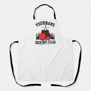 Pro Boxer ADD NAME Rode Handschoenen Boksen Ring T Schort