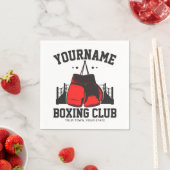 Pro Boxer ADD NAME Rode Handschoenen Boksen Ring T Servet (Insitu)