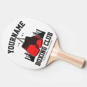 Pro Boxer ADD NAME Rode Handschoenen Boksen Ring T Tafeltennisbatje (Zijkant)