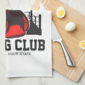 Pro Boxer ADD NAME Rode Handschoenen Boksen Ring T Theedoek (Quarter Fold)