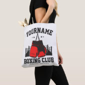 Pro Boxer ADD NAME Rode Handschoenen Boksen Ring T Tote Bag (Dichtbij)