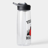 Pro Boxer ADD NAME Rode Handschoenen Boksen Ring T Waterfles (Rechts)