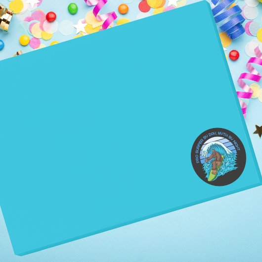 Pro by Day, Myth by Night Surfen Bigfoot Post-it® Notes