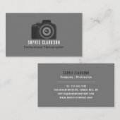 Pro-camerapictogram, fotograaf, fotografie visitekaartje (Voorkant / Achterkant)