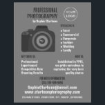 Pro-camerapictogram, fotograaf, fotografische hire flyer<br><div class="desc">Het pro pictogram van de Camera,  Fotograaf,  Fotografie hire fakkers door de opslag van het Visitekaartje Adverteren.</div>