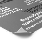 Pro-camerapictogram, fotograaf, fotografische hire poster (Hoek)