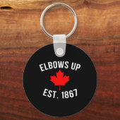 Pro Canada Elbows Up Opgericht 1867  Sleutelhanger (Voorkant)