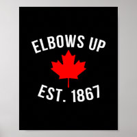 Pro Canada Ellebogen Omhoog Opgericht 1867