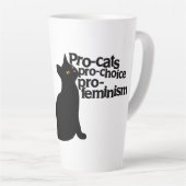pro-cats pro-choice pro-feminism latte mok (Rechterhoek)