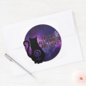 Pro Cats, Pro Feminism, Pro Choice. Vierkante Sticker (Envelop)