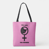 Pro Cats Pro Feminism Tote Bag (Achterkant)