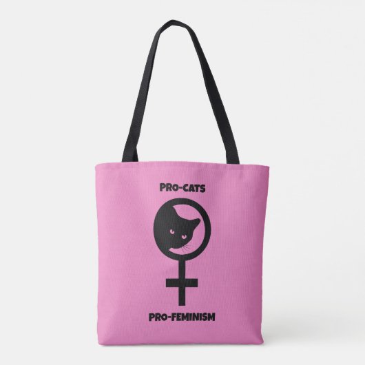 Pro Cats Pro Feminism Tote Bag (Achterkant)