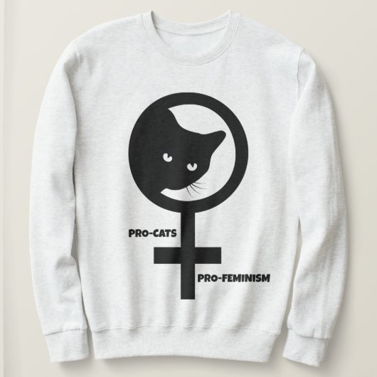 Pro Cats Pro Feminism Trui (Design voorkant)