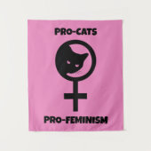 Pro Cats Pro Feminism Wandkleed (Voorkant)