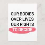 Pro Choice Aboration Rights Design Briefkaart (Voorkant)