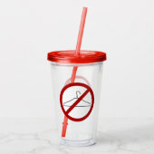 Pro-Choice Acryltumbler Acryl Drinkbeker (Achterkant)