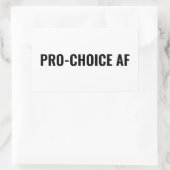 Pro Choice AF-rechten voor zwarte abortus Rechthoekige Sticker (Tas)