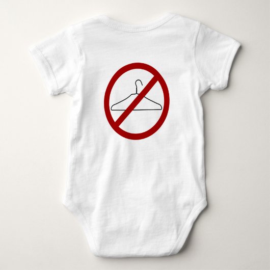 Pro-Choice Baby Bodysuit (Achterkant)