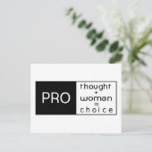 Pro Choice Briefkaart (Staand voorkant)