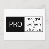 Pro Choice Briefkaart (Voorkant)