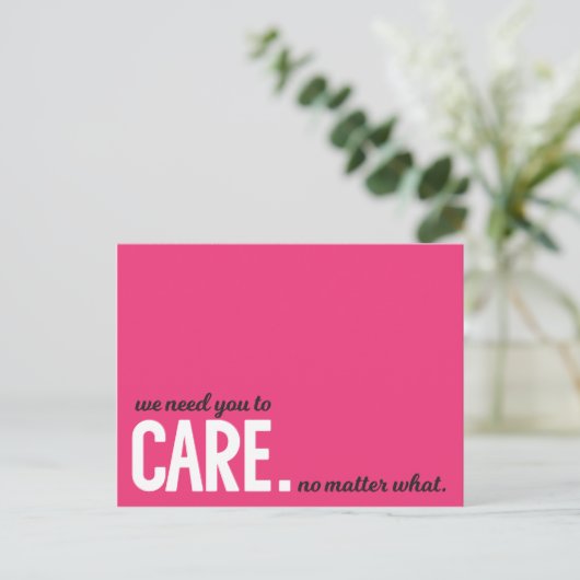 Pro-Choice-Briefkaarten Briefkaart (Staand voorkant)