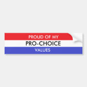 Pro-Choice Bumpersticker (Voorkant)
