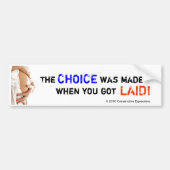Pro-Choice! Bumpersticker (Voorkant)