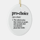 Pro-Choice-definitie Keramisch Ornament (Rechts)
