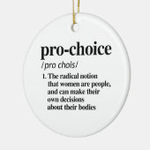 Pro-Choice-definitie Keramisch Ornament (Links)