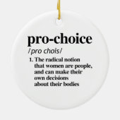 Pro-Choice-definitie Keramisch Ornament (Achterkant)