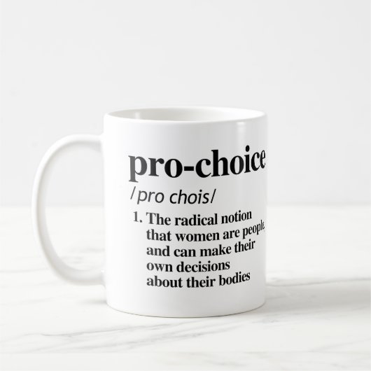 Pro-Choice-definitie Koffiemok (Links)