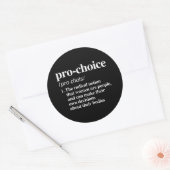Pro-Choice-definitie Ronde Sticker (Envelop)