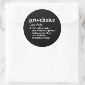 Pro-Choice-definitie Ronde Sticker (Tas)