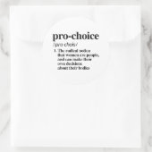 Pro-Choice-definitie Ronde Sticker (Tas)