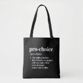 Pro-Choice-definitie Tote Bag (Voorkant)