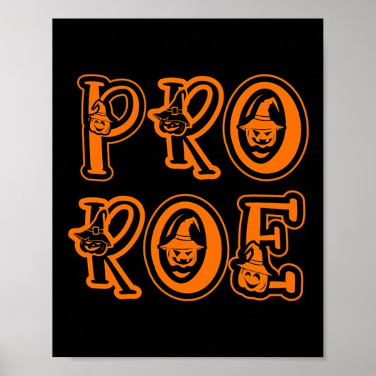 Pro Choice Feminisme Vrouwenrechten Pro Roe Poster (Voorkant)