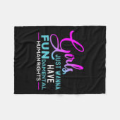 Pro Choice Feminist 1 Fleece Deken (Voorkant (Horizontaal))