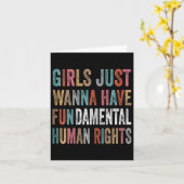 Pro Choice Feminist 2 Kaart (Gele Bloem)