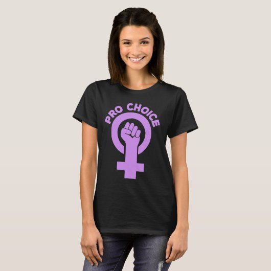 Pro-Choice Feminist Abortion T-shirt (Voorkant volledig)