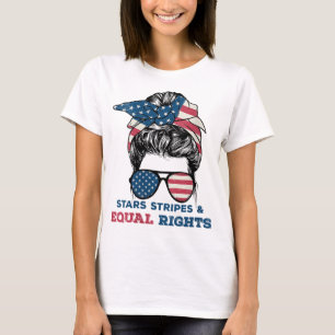 Pro Choice Feminist op 4 juli - Stars Stripes Eq T-shirt