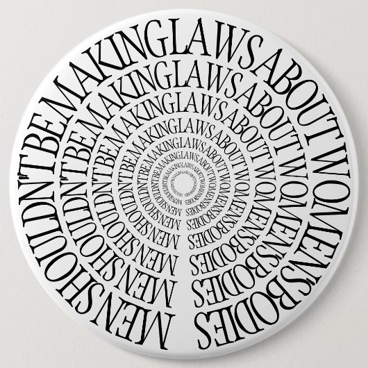 Pro Choice - Feminist Pin Ronde Button 6,0 Cm (Voorkant)