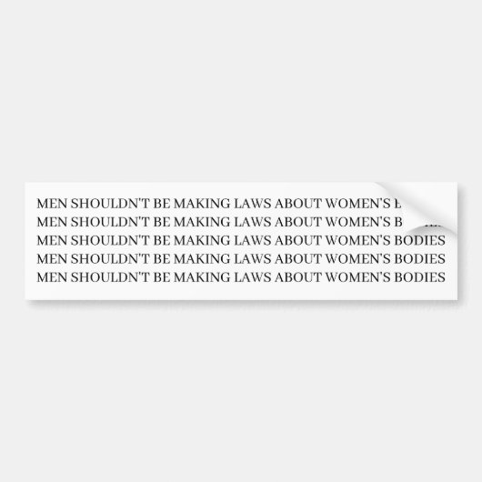 Pro Choice - Feministische Bumpersticker (Voorkant)