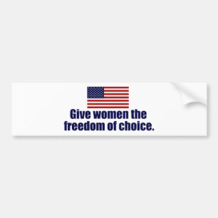 Pro Choice Freedom Bumpersticker