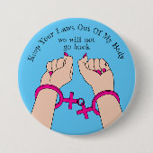 Pro Choice Haal uit de stemautonomie lichte huid Ronde Button 7,6 Cm (Voorkant)